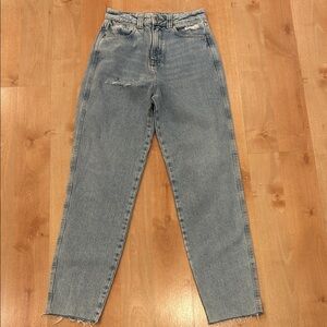 Zara Light Blue Distressed Women's Jeans